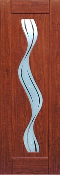 Дверь межкомнатная из ПВХ: по периметру древесина (сосна), полость - полное заполнение древесины, отделка - плёнка ПВХ (Германия). Размеры дверных полотен: 550/600 х 1900 мм, 600/700/800/900 х 2000 мм. Толщина полотна: 40 мм. Водопад Без стекла от Добрые Окна торгово-монтажная компания