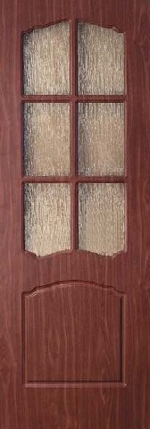 Дверь межкомнатная из ПВХ: по периметру древесина (сосна), полость - полное заполнение древесины, отделка - плёнка ПВХ (Германия). Размеры дверных полотен: 550/600 х 1900 мм, 600/700/800/900 х 2000 мм. Толщина полотна: 40 мм. Лилия. Со стеклом от Добрые Окна торгово-монтажная компания